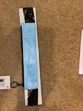 Harrods Blue pencil, pen, case wraps around journal or notebook